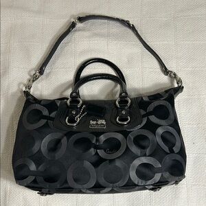 Coach 13861 Madison Sabrina Satchel Jacquard/Leather